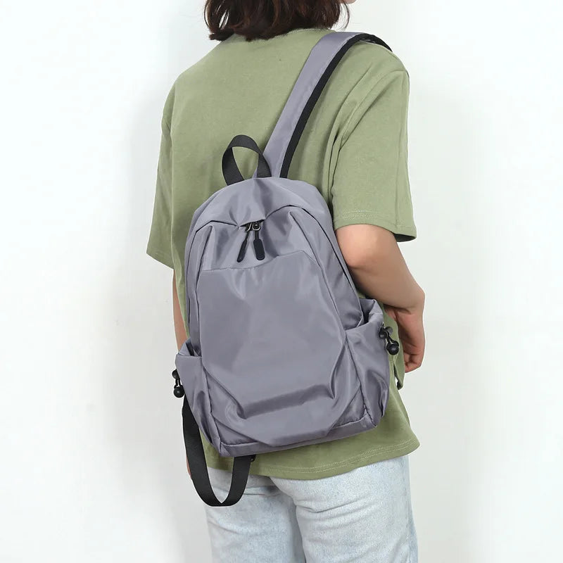 Mini Men's Backpack Small Shoulder School Bag for Man Canvas Waterproof Sports T