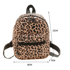 Mini Animal Pattern Women Backpack Preppy Style School Bags