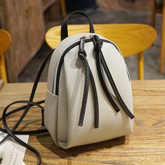 Mini PU Leather Backpack Small Shoulder Bag for Teenage Girls