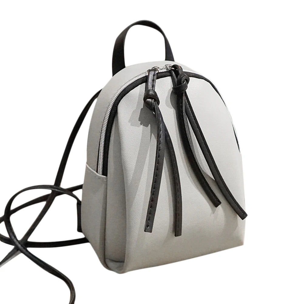 Mini PU Leather Backpack Small Shoulder Bag for Teenage Girls