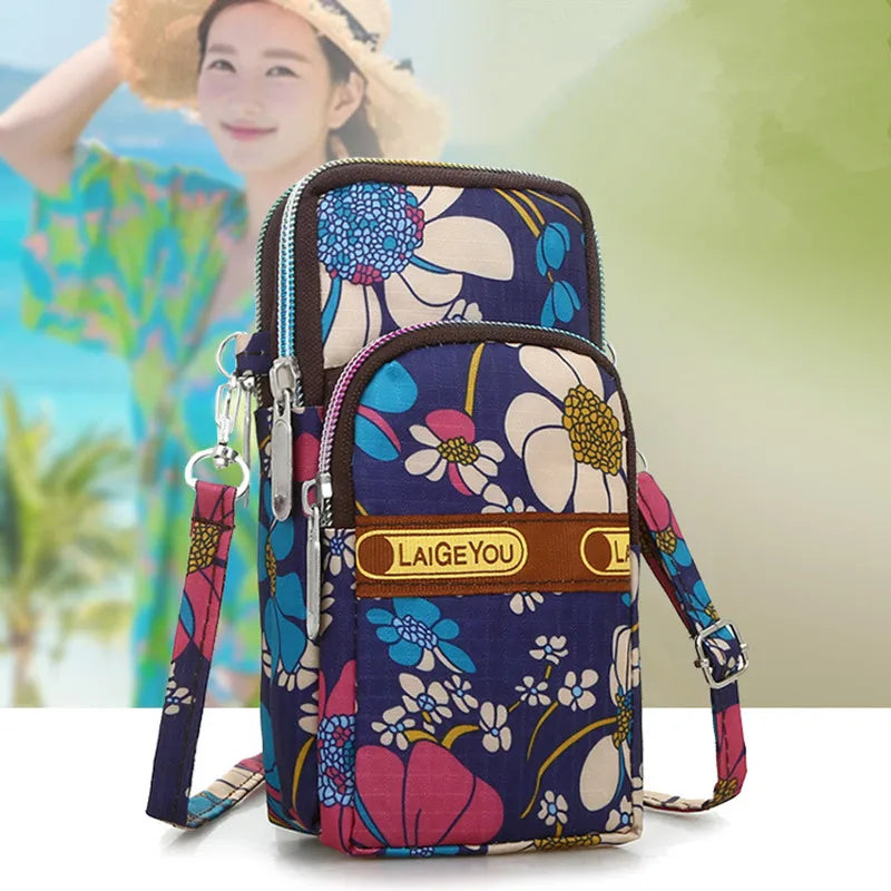 Mini Single Shoulder Bag Mobile Phone Bag Summer Sports Wrist Arm Bag