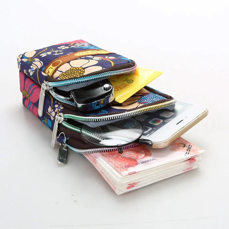 Mini Single Shoulder Bag Mobile Phone Bag Summer Sports Wrist Arm Bag