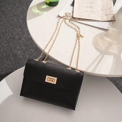 Mini Square PU Leather Women's Handbag Chain Messenger Bag