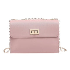 Mini Square PU Leather Women's Handbag Chain Messenger Bag