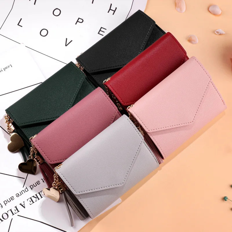 Mini Tassel Wallet Female Short Mini Wallets Students