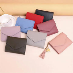 Mini Tassel Wallet Women Purse Short Mini Wallets Lovely Purse