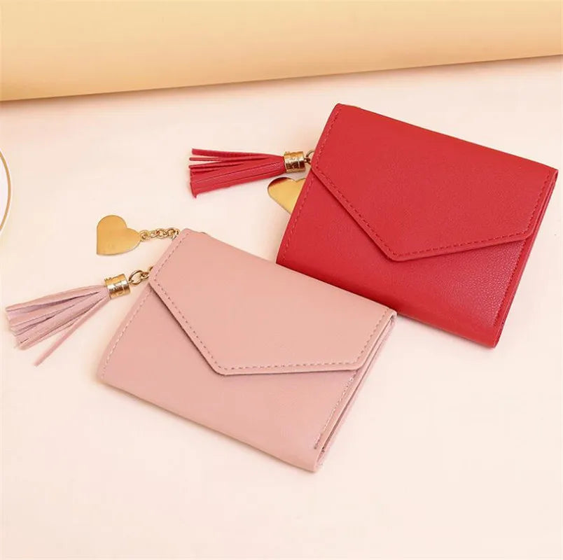 Mini Tassel Wallet Female Students Short Mini Wallets