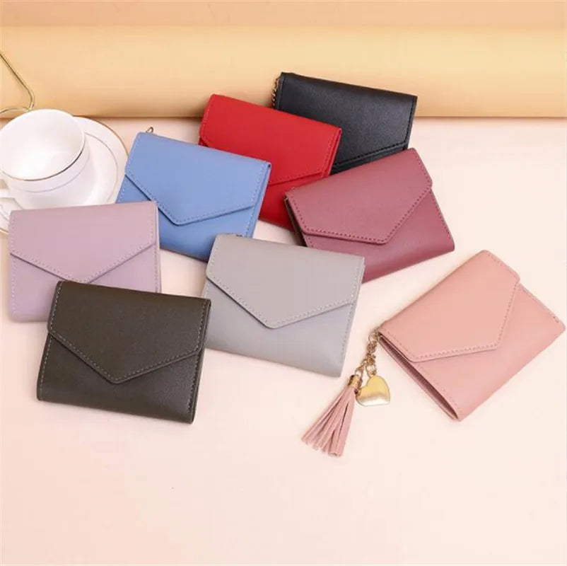 Mini Tassel Wallet Female Students Short Mini Wallets