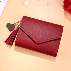 Mini Tassel Wallet Female Short Mini Wallets Students
