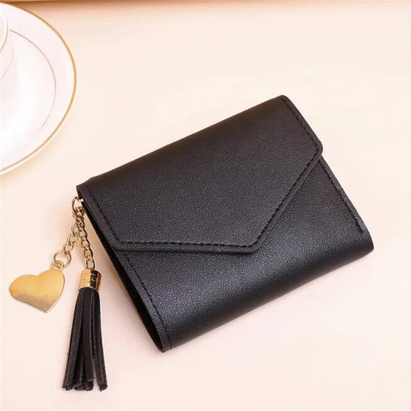 Mini Tassel Wallet Female Students Short Mini Wallets