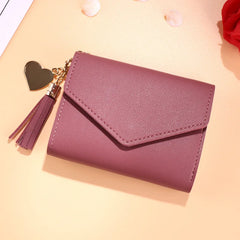 Mini Tassel Wallet Female Short Mini Wallets Students
