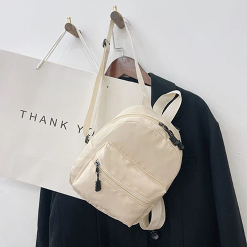 Mini Nylon Women Backpacks Small School Bags for Teen Girls