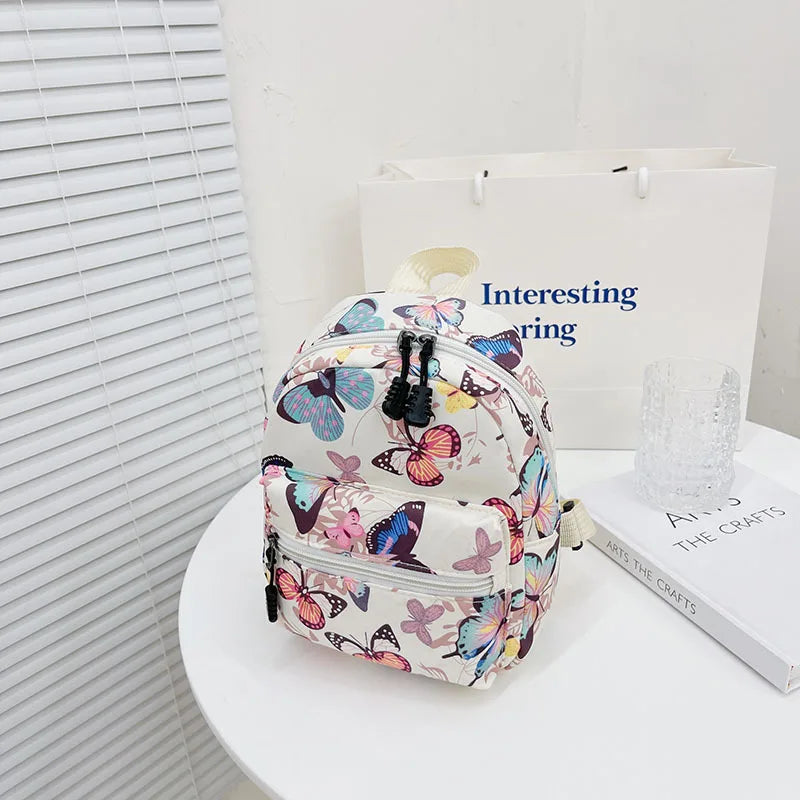 Mini Women Backpacks Nylon Female Bags Animal Printing Small Backpack