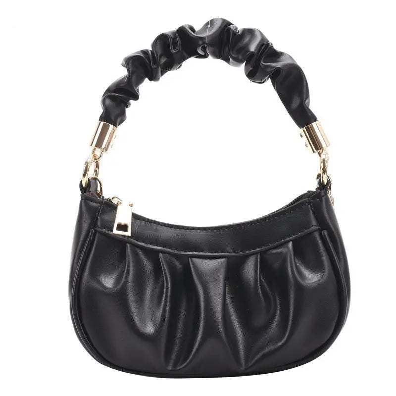 Mini Women Clutches Bag Classic Handbag Leather Dumpling Pack