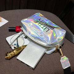 Mini Laser Crossbody Bag PVC Jelly Small Tote Messenger Candy Color
