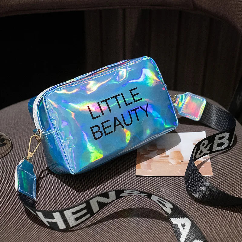 Mini Laser Crossbody Bag PVC Jelly Small Tote