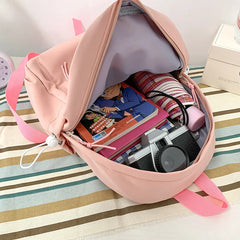 Mini Women's Backpack Small Girls' School Bag Waterproof Nylon Japanese Casual