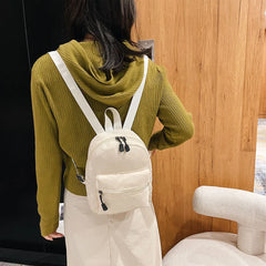 Nylon Mini Backpack Preppy Style School Travel Bag for Teen Girls
