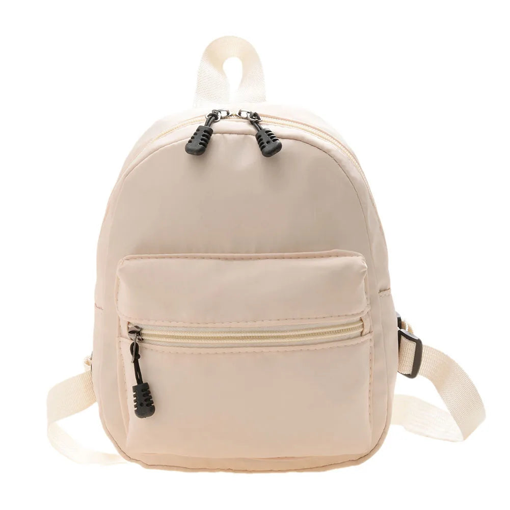 Nylon Women's Mini Backpack Preppy Style School Travel Bag Teen Girls