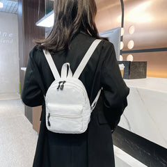 Nylon Women's Mini Backpack Preppy Style School Travel Bag Teen Girls