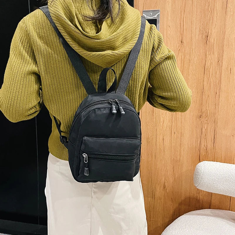 Mini Women's Backpack Nylon Bag Small Rucksack For Teen Girls