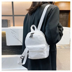 Mini Nylon Women's Backpack School Bag for Teen Girls