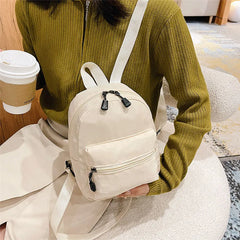Mini Women's Backpacks Nylon School Rucksack for Teen Girl