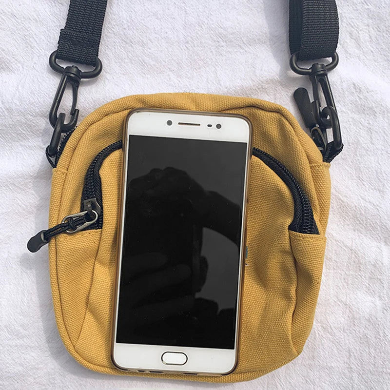 Canvas Mini Women's Crossbody Bag Small Shoulder Purse Phone Sac A Main Femme