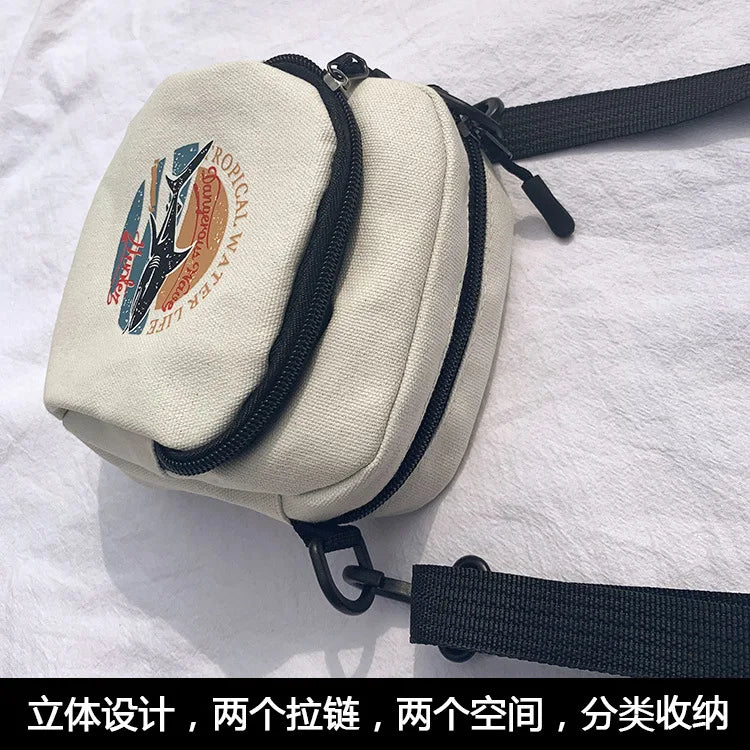 Canvas Mini Crossbody Bag Small Shoulder Purse Phone Sac A Main Femme