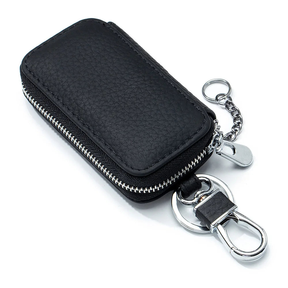 Mini Cow Leather Key Bag Key Wallets Multifunction Holder Organizer