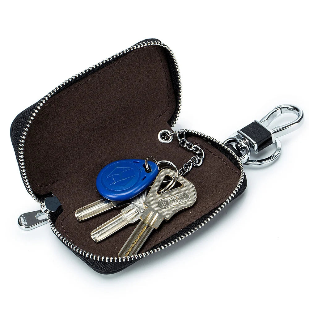Mini Cow Leather Key Bag Key Wallets Multifunction Holder Organizer