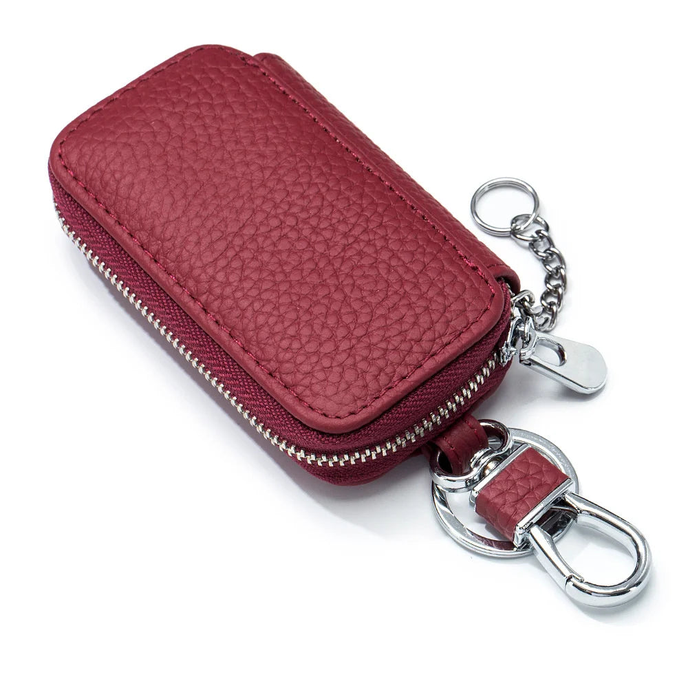 Mini Cow Leather Key Bag Key Wallets Multifunction Holder Organizer