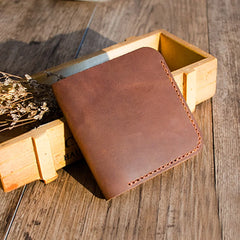 Real Leather Wallets for Men Small Mens Wallet Leather Vallet Manmade