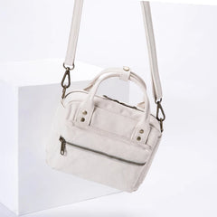 Eco Canvas Boston Bag Women Shoulder Cross Purses Handbags