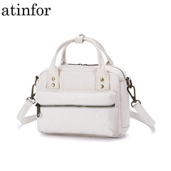 Eco Canvas Boston Bag Women Shoulder Cross Purses Handbags