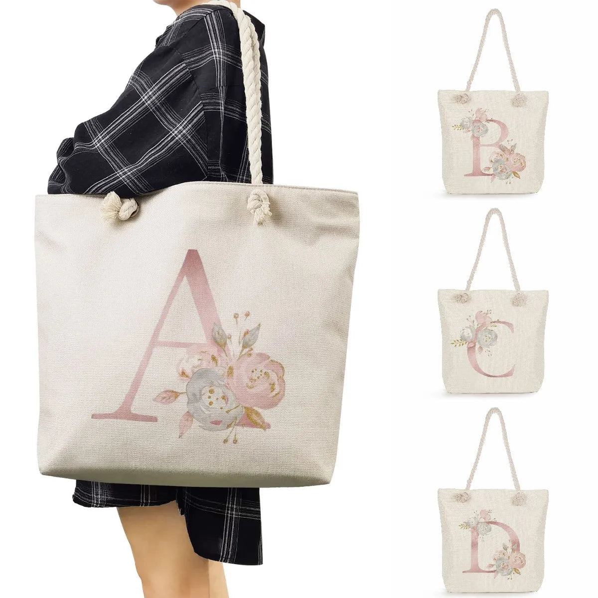 Reusable Shopping Bag Girl School Tote Bags Eco Shoulder Handbag