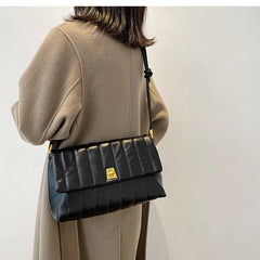 Soft Leather Retro Chain Crossbody Envelope Bag