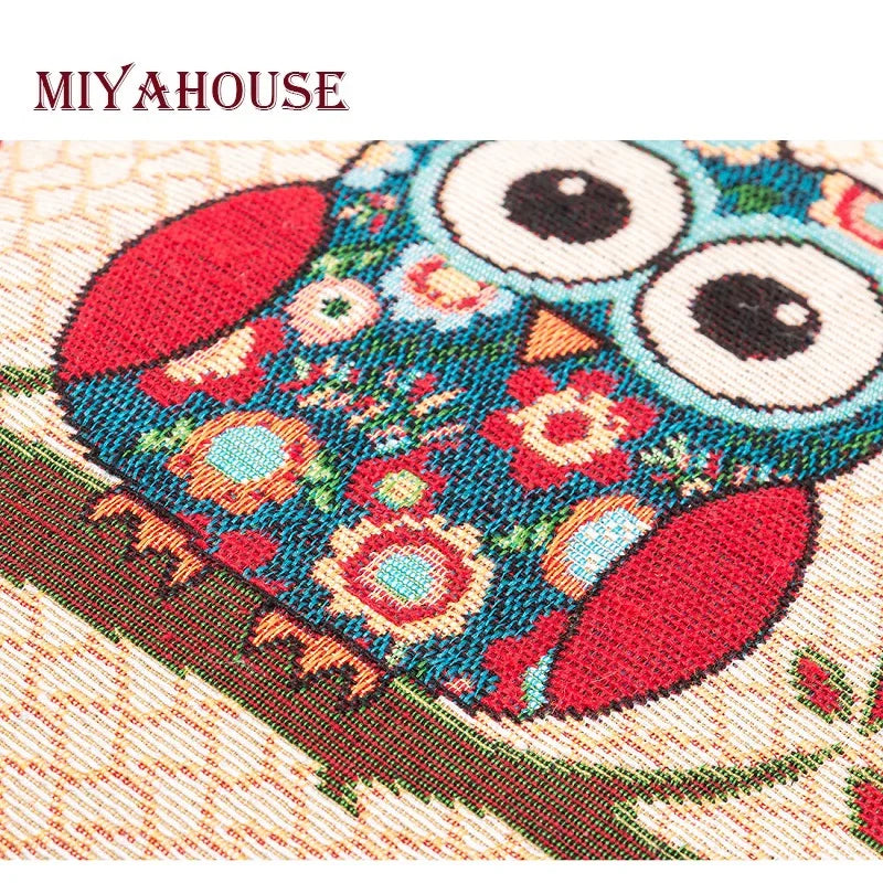 Miyahouse Cartoon Owl Crossbody Bag Lady Flap Bag