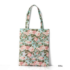 Miyahouse Floral Print Tote Bag Zipper Handbag