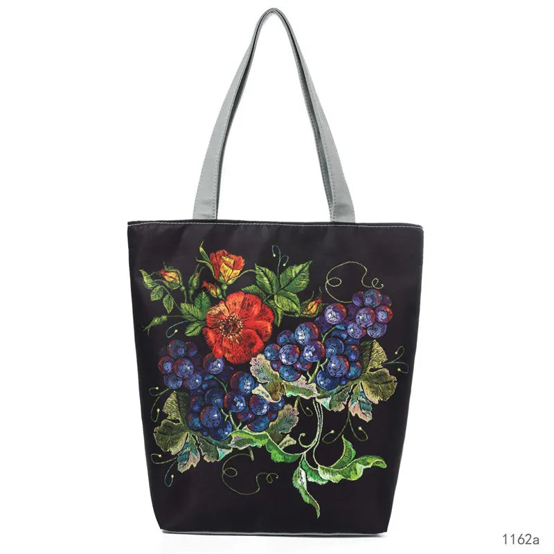 Miyahouse Printing Flower Women's Handbag Eco Reusable Foldable Female Shopping