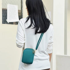 Canvas Mini Messenger Bag Women's Cross Body Key Purse