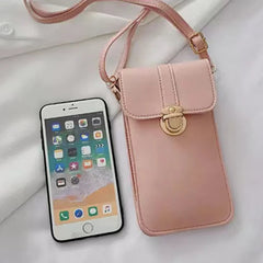 Rainbow Phone Bag PU Leather Crossbody Wallet Touch Screen Shoulder Packet