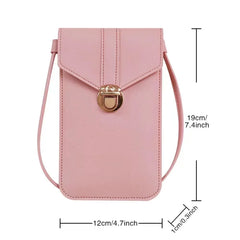 Skull Print Phone Bag Crossbody Wallet Waterproof Touch Screen