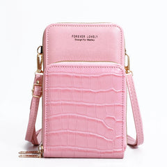 Metal Crossbody Bag Mini PU Leather Shoulder Messenger