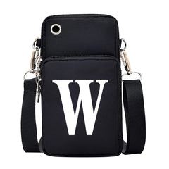 26 Letter Print Phone Case Wrist Bag for Huawei/samsung/iphone