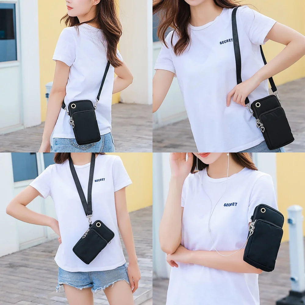 Anime Funny Pattern Printing Mobile Phone Case Shoulder Bags Waterproof
