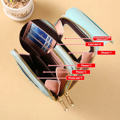 Women's Leather Crossbody Phone Bag Touch Screen Purse