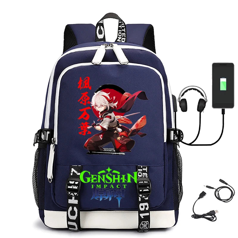 Yuanshen USB Headset Computer Bag Large-Capacity Backpack