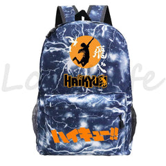 Haikyuu Anime Backpack for School Boys Volleyball Teens Bookbag