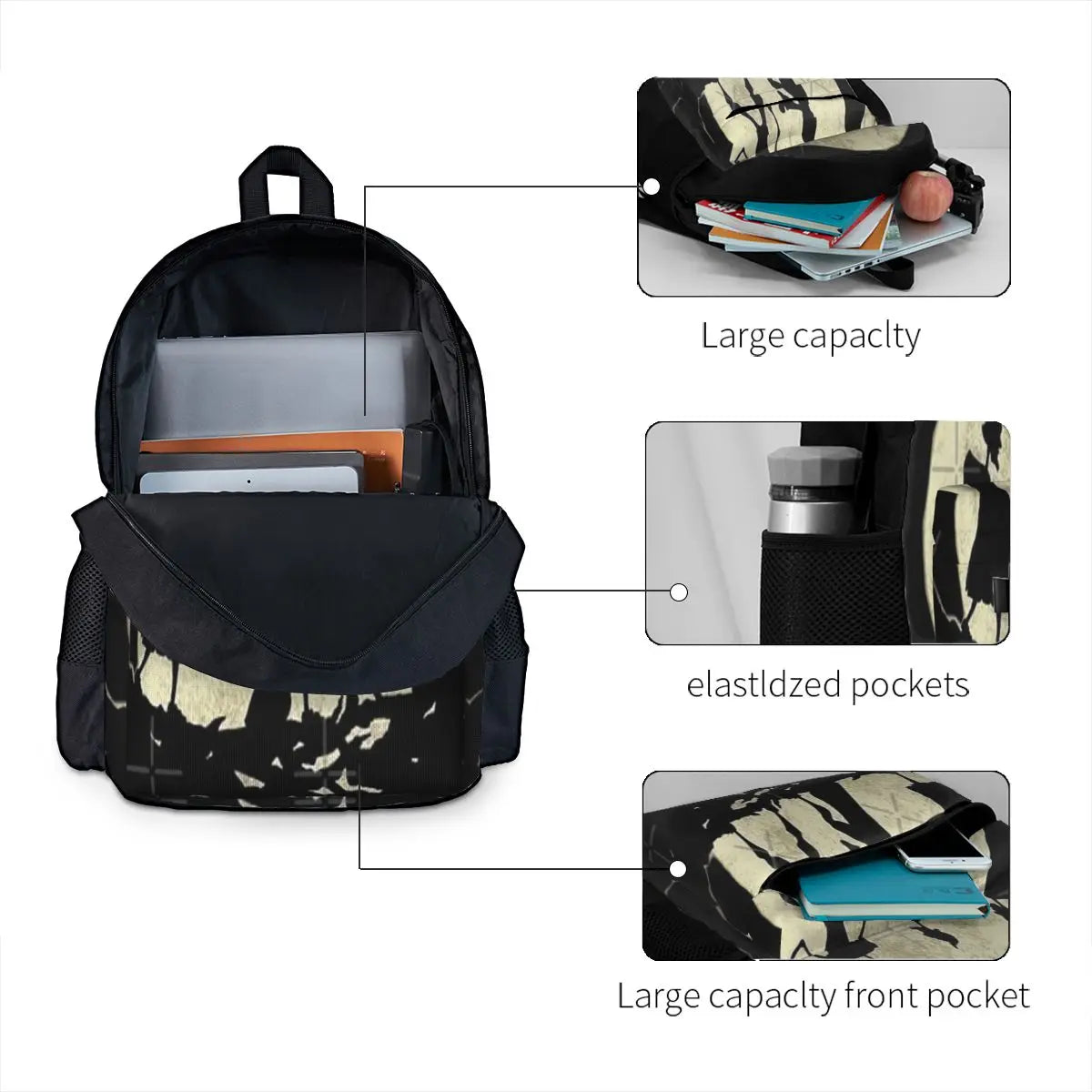 Moon Steps Backpacks - Unisex Bag for Men, Women, and Children